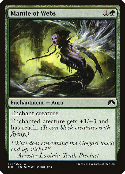 MTG Card Title: Mantle of Webs ORI/187
