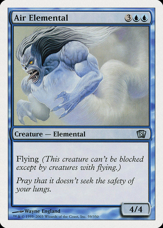 MTG Card Title: Air Elemental 8ED/59