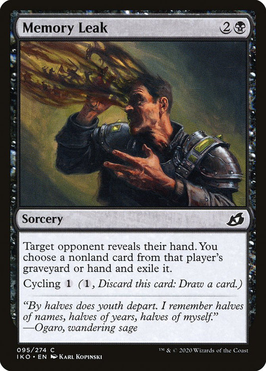MTG Card Title: Memory Leak IKO/95