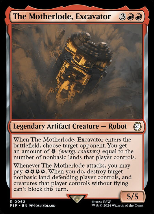 MTG Card Title: The Motherlode, Excavator PIP/62