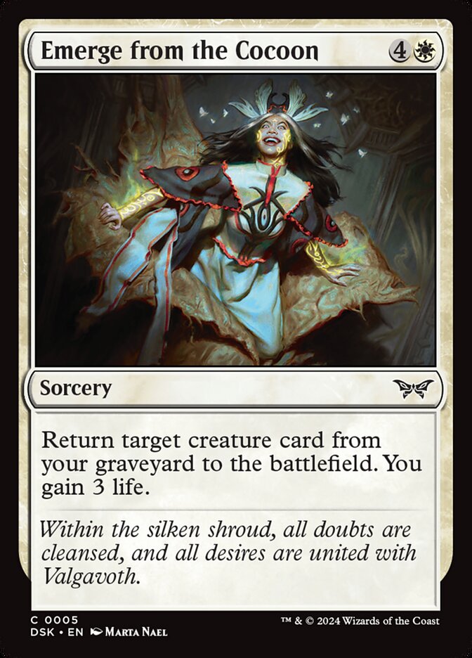 MTG Card Title: Emerge from the Cocoon DSK/5