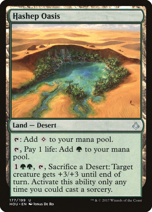 MTG Card Title: Hashep Oasis HOU/177