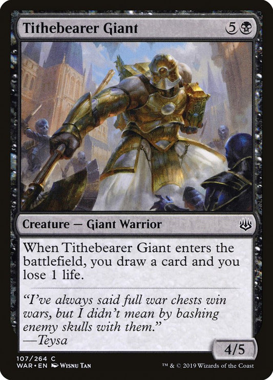 MTG Card Title: Tithebearer Giant WAR/107