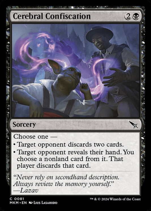 MTG Card Title: Cerebral Confiscation MKM/81