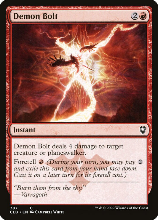MTG Card Title: Demon Bolt CLB/787