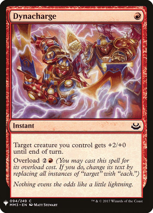 MTG Card Title: Dynacharge PLST/MM3-94