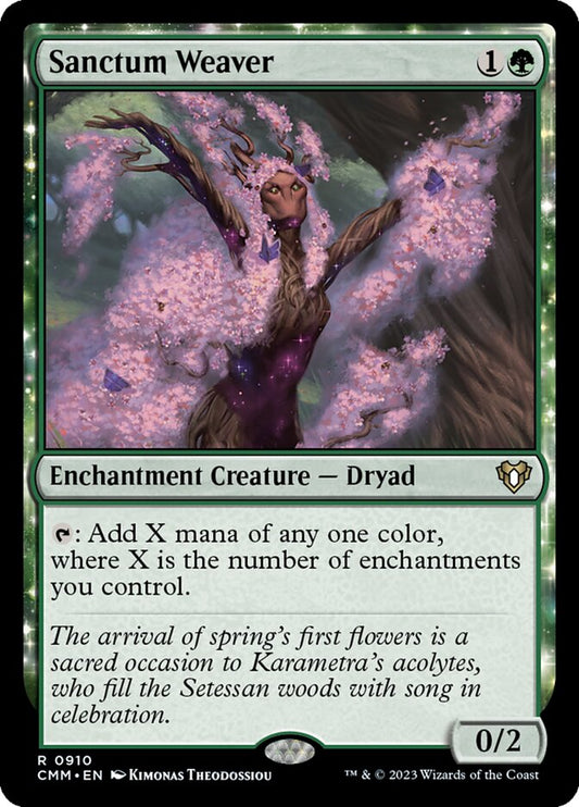 MTG Card Title: Sanctum Weaver CMM/910