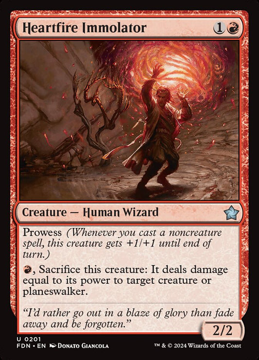 MTG Card Title: Heartfire Immolator FDN/201