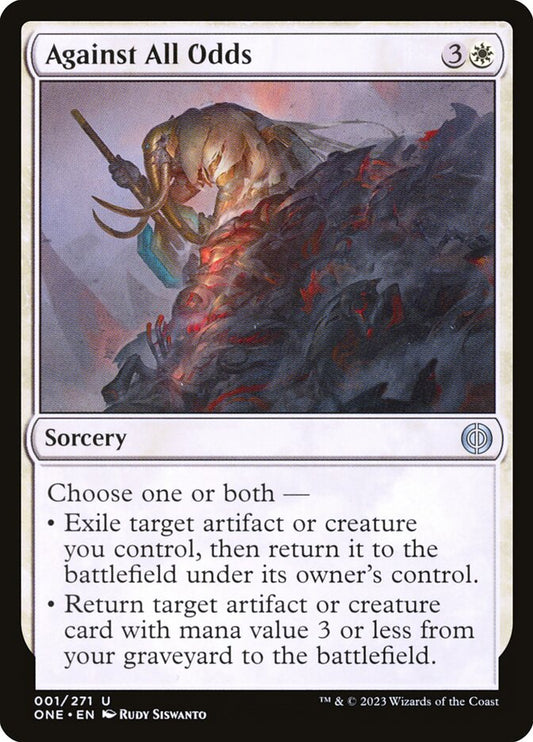 MTG Card Title: Against All Odds ONE/1
