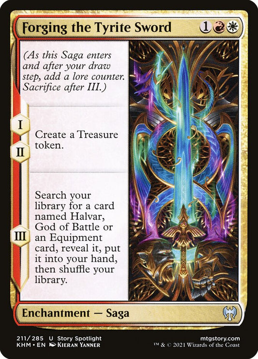 MTG Card Title: Forging the Tyrite Sword KHM/211