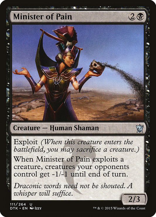 MTG Card Title: Minister of Pain DTK/111