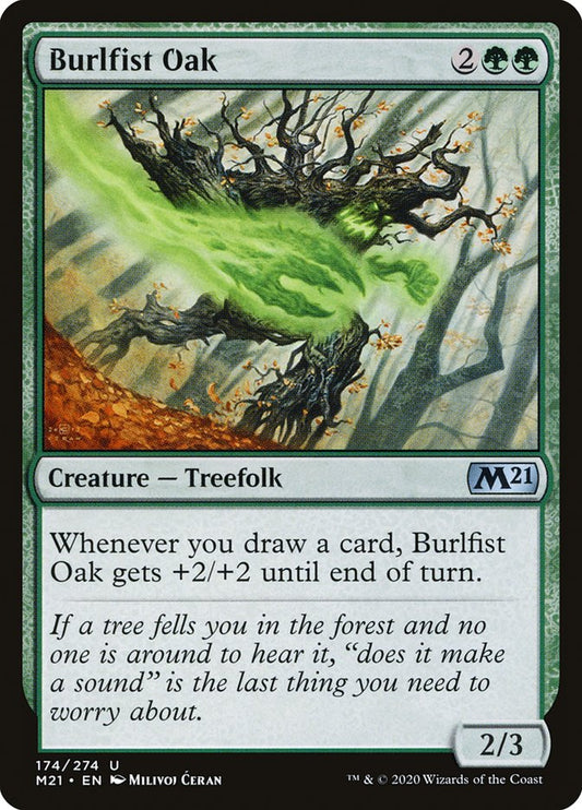 MTG Card Title: Burlfist Oak M21/174