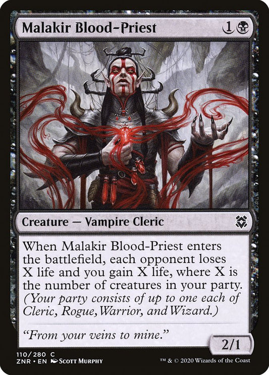 MTG Card Title: Malakir Blood-Priest ZNR/110