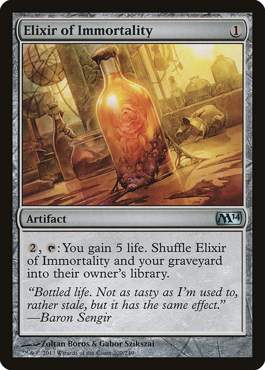 MTG Card Title: Elixir of Immortality M14/209