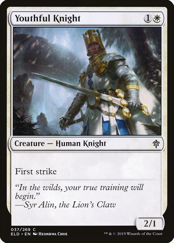 MTG Card Title: Youthful Knight ELD/37