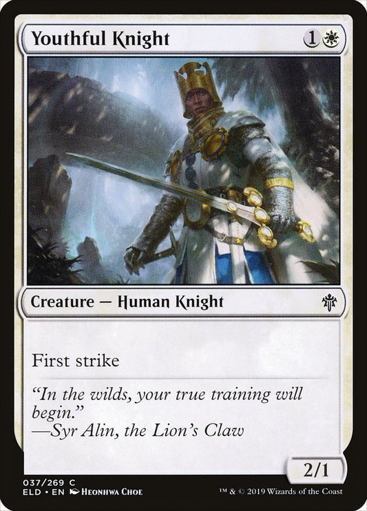 MTG Card Title: Youthful Knight ELD/37