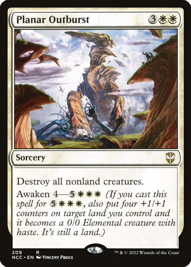 MTG Card Title: Planar Outburst NCC/209
