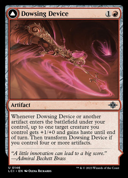 MTG Card Title: Dowsing Device // Geode Grotto LCI/146