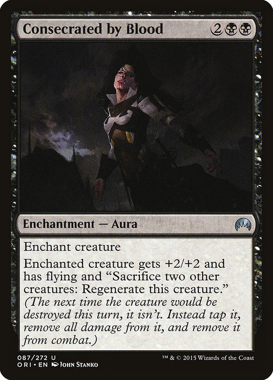 MTG Card Title: Consecrated by Blood ORI/87
