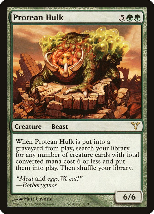 MTG Card Title: Protean Hulk DIS/90