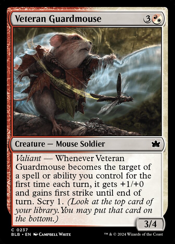 MTG Card Title: Veteran Guardmouse BLB/237