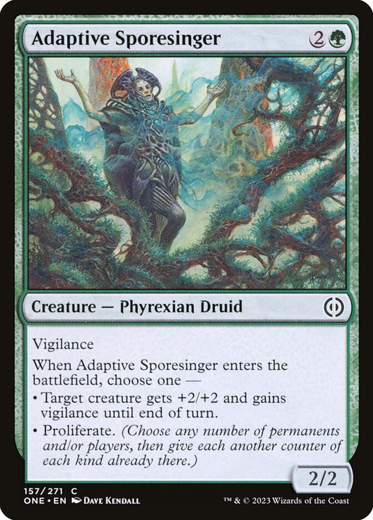 MTG Card Title: Adaptive Sporesinger ONE/157