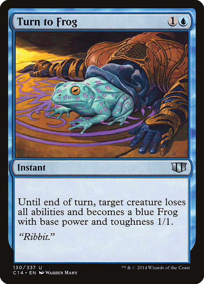 MTG Card Title: Turn to Frog C14/130