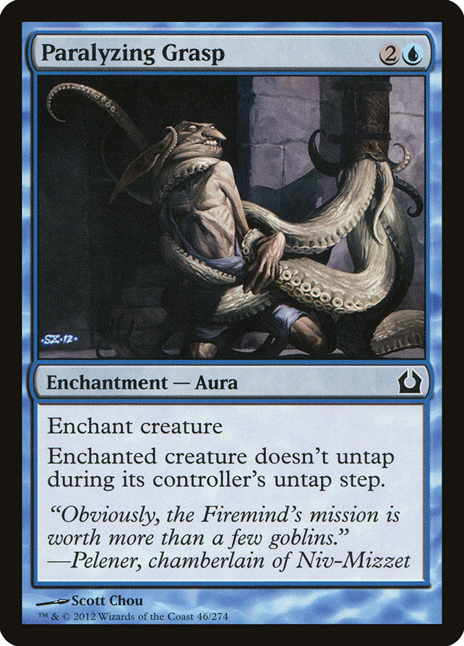 MTG Card Title: Paralyzing Grasp RTR/46