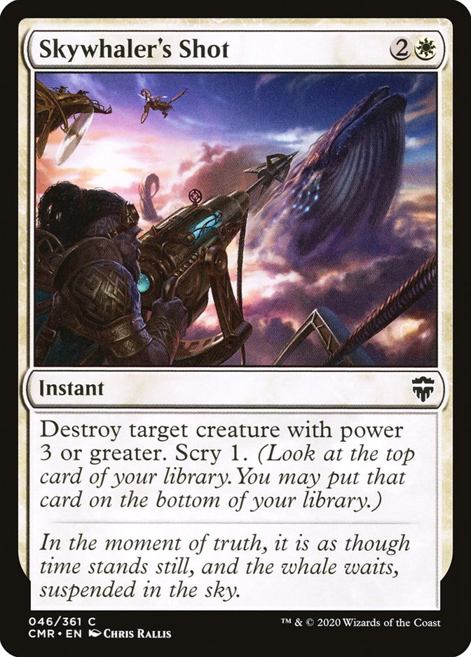 MTG Card Title: Skywhaler's Shot CMR/46