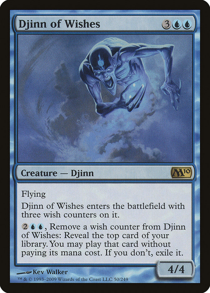 MTG Card Title: Djinn of Wishes M10/50