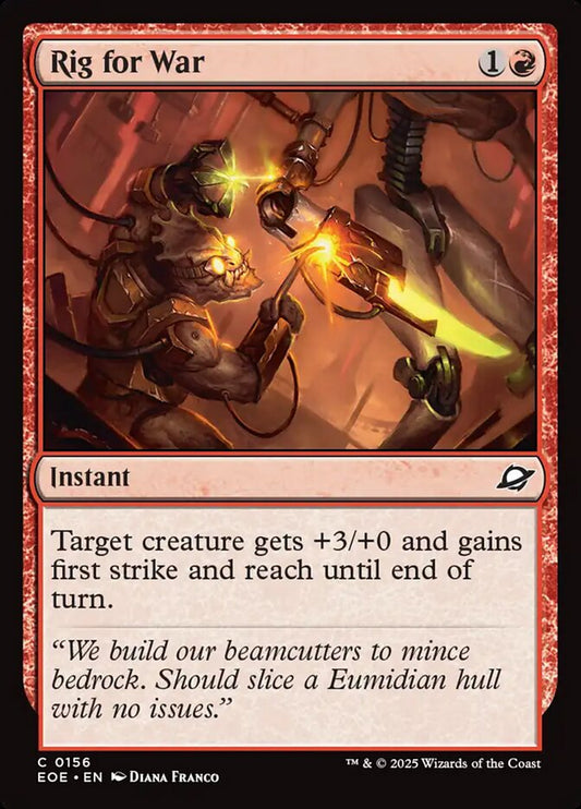 MTG Card Title: Rig for War EOE/156