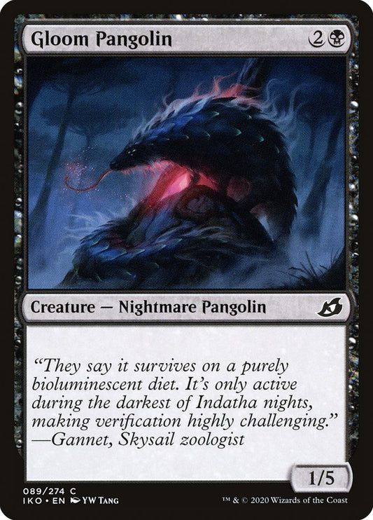 MTG Card Title: Gloom Pangolin IKO/89