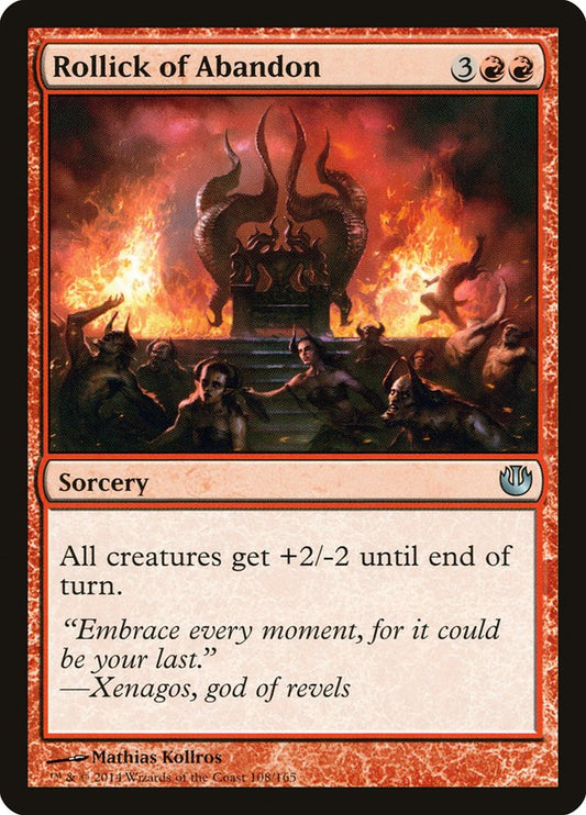 MTG Card Title: Rollick of Abandon JOU/108
