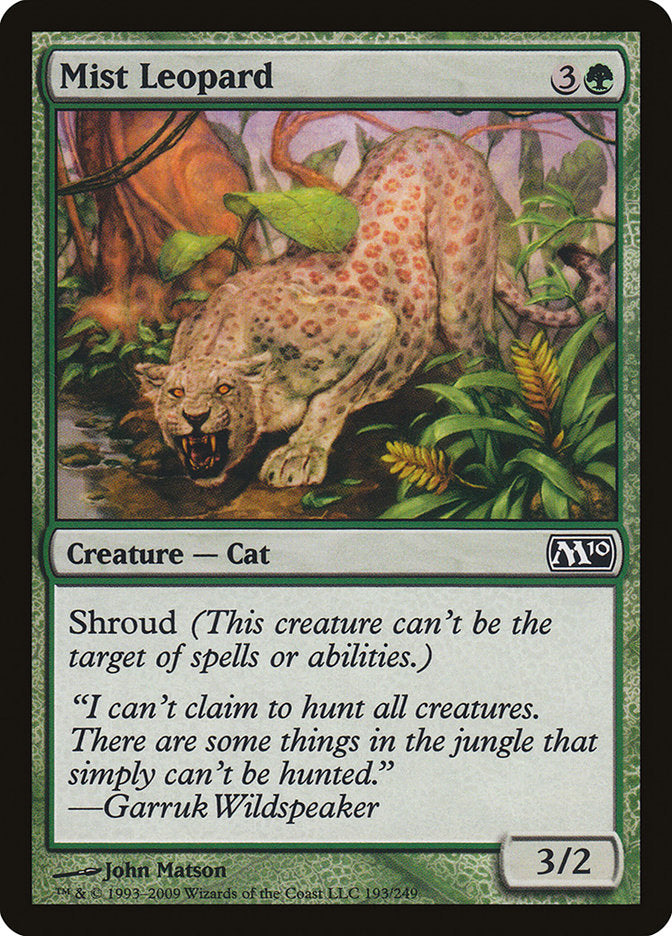 MTG Card Title: Mist Leopard M10/193