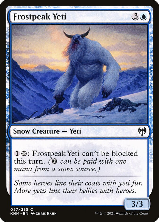 MTG Card Title: Frostpeak Yeti KHM/57