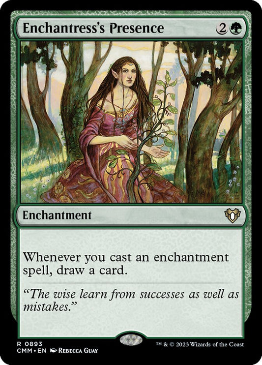 MTG Card Title: Enchantress's Presence CMM/893