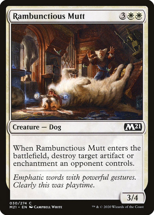 MTG Card Title: Rambunctious Mutt M21/30