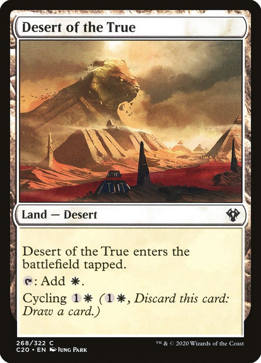 MTG Card Title: Desert of the True C20/268