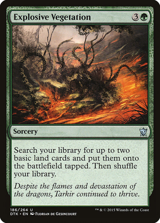 MTG Card Title: Explosive Vegetation DTK/186