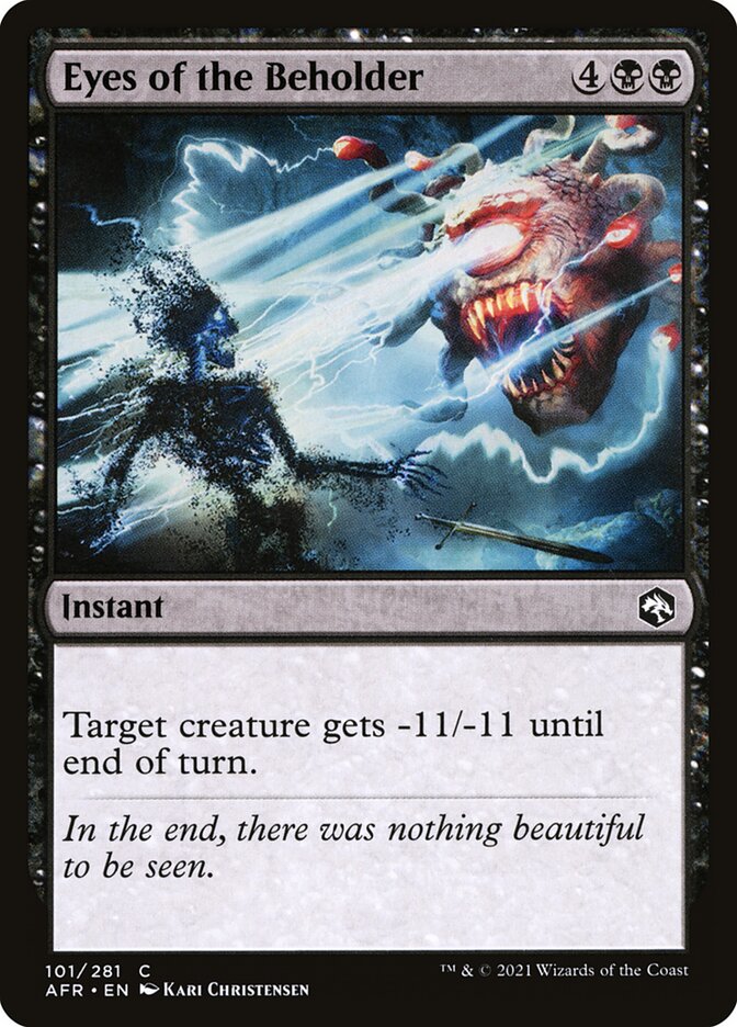 MTG Card Title: Eyes of the Beholder AFR/101