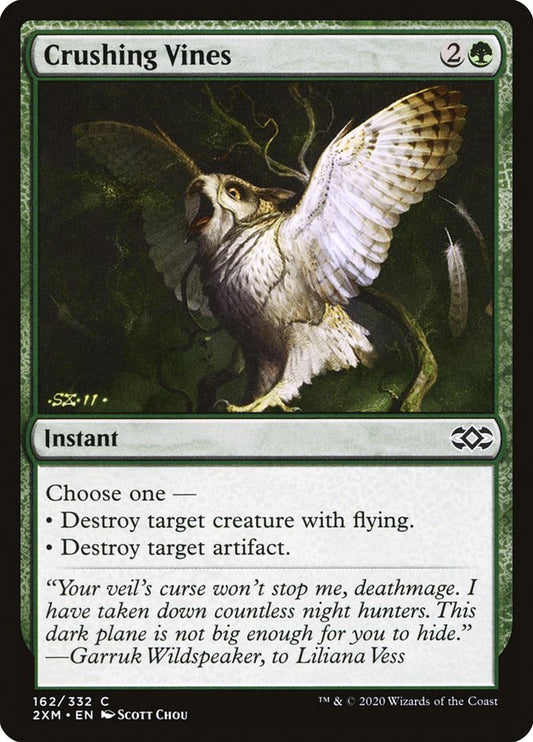MTG Card Title: Crushing Vines 2XM/162