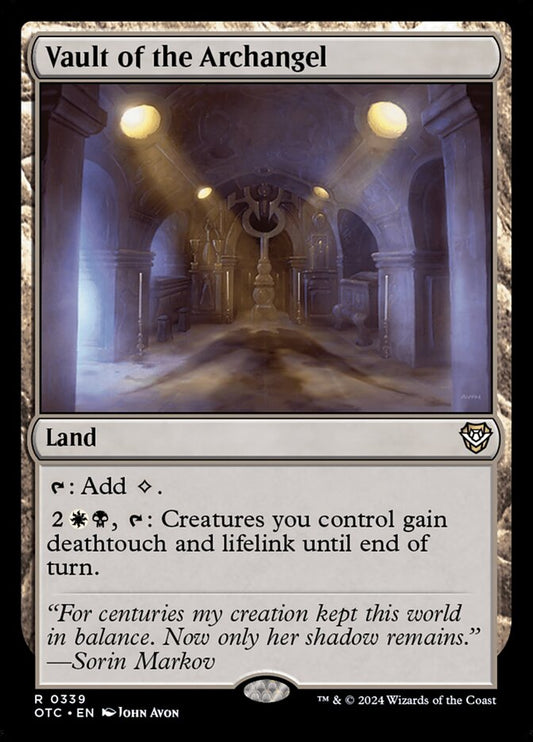 MTG Card Title: Vault of the Archangel OTC/339