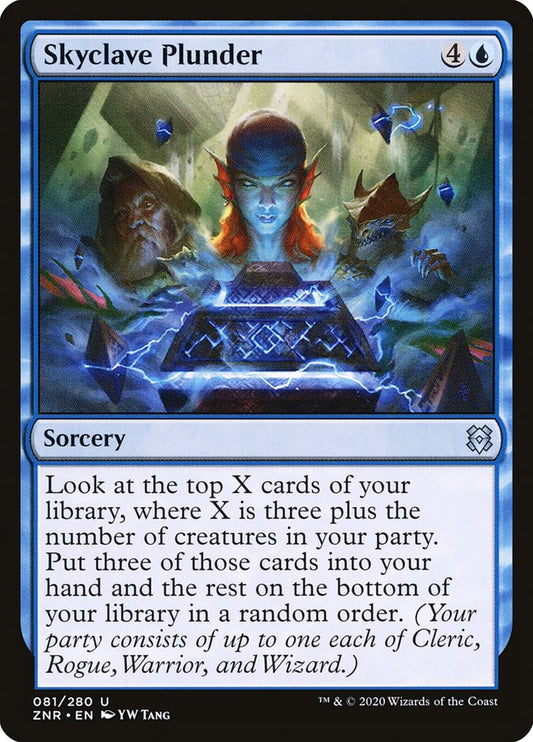 MTG Card Title: Skyclave Plunder ZNR/81