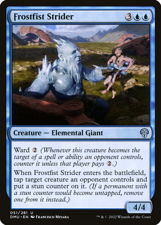 MTG Card Title: Frostfist Strider DMU/51