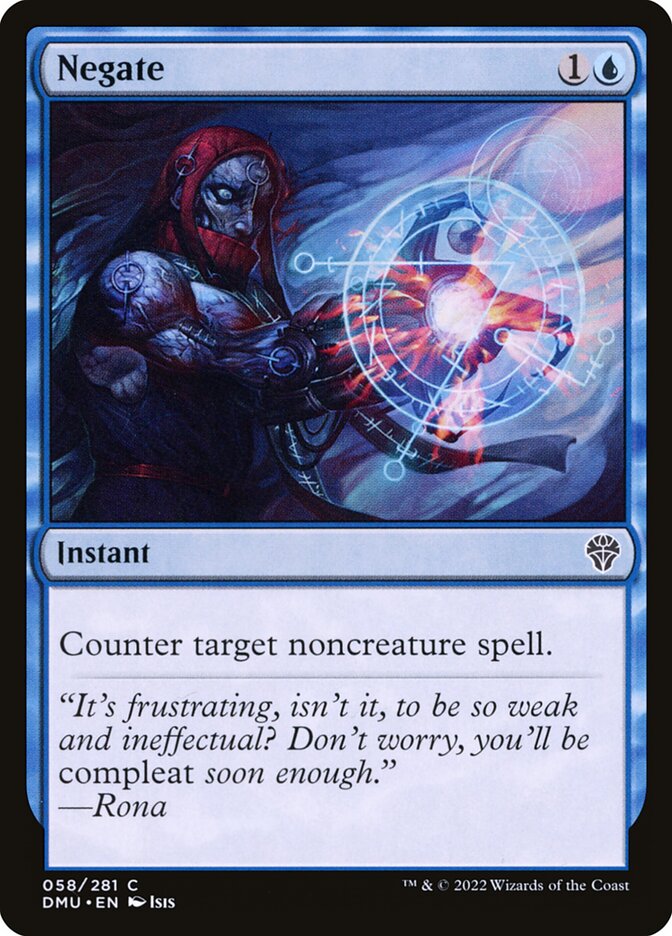 MTG Card Title: Negate DMU/58