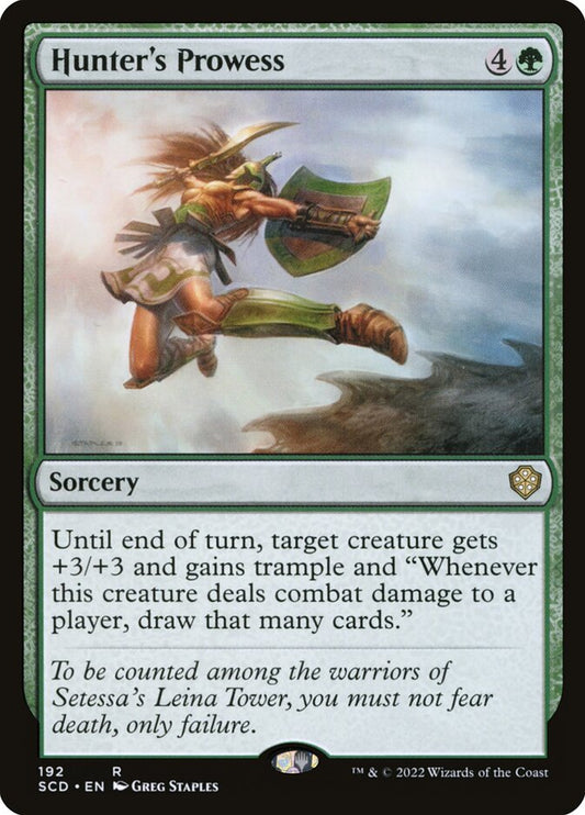 MTG Card Title: Hunter's Prowess SCD/192