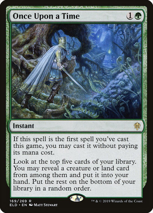 MTG Card Title: Once Upon a Time ELD/169
