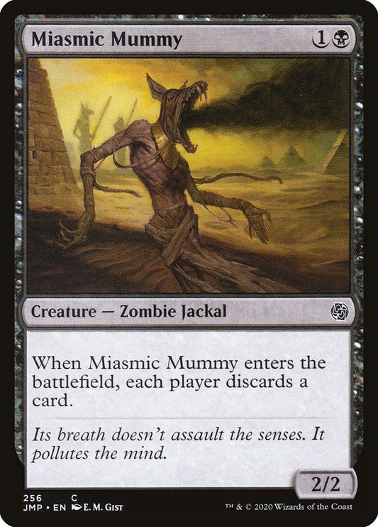 MTG Card Title: Miasmic Mummy JMP/256