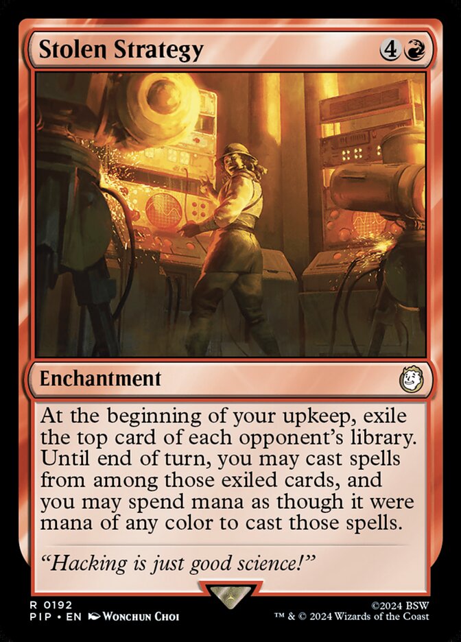 MTG Card Title: Stolen Strategy PIP/192