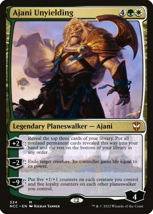 MTG Card Title: Ajani Unyielding NCC/324